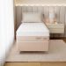 Cama Box com Colchão Solteiro Sigma Care Antialérgico (23x88x188)