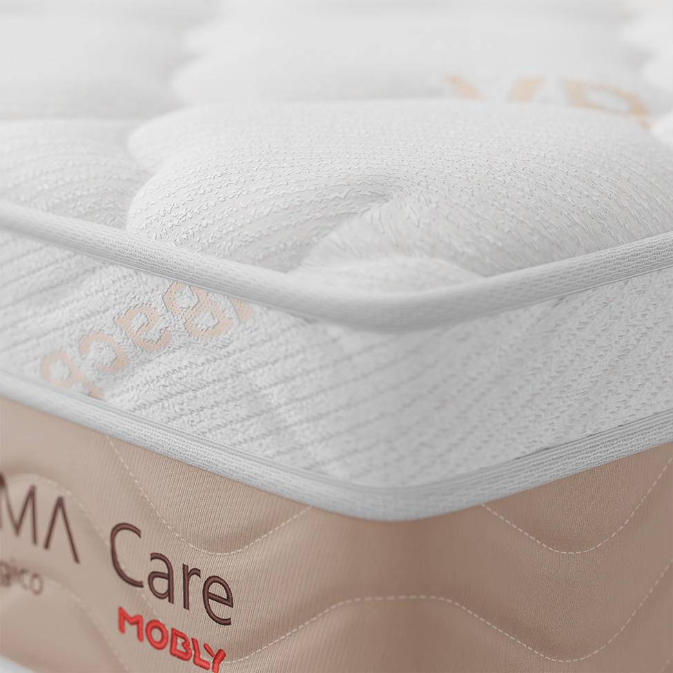 Cama Box com Colchão Solteiro Sigma Care Antialérgico (23x88x188)