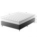Cama Box com Colchão Viúva Howie Espuma D28 (17x128x188) Branco e Cinza