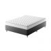 Cama Box com Colchão Viúva Howie Espuma D45 (17x128x188) Branco e Cinza