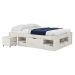 Cama Queen Kiara Madeira Maciça Branca