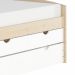 Cama Solteiro com Cama Auxiliar Ulli Natural e Branca
