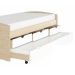 Cama Solteiro com Cama Auxiliar Ulli Natural e Branca