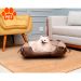 Cama para Pet Akita Suede Bege e Marrom 68 cm