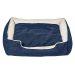 Cama para Pet Beagle Linho Azul Marinho e Cru 70 cm