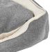 Cama para Pet Beagle Linho Cinza e Cru 70 cm