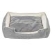 Cama para Pet Beagle Linho Cinza e Cru 70 cm