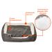 Cama para Pet Beagle Linho Grafite e Cru 70 cm