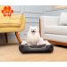 Cama para Pet Beagle Linho Grafite e Cru 70 cm
