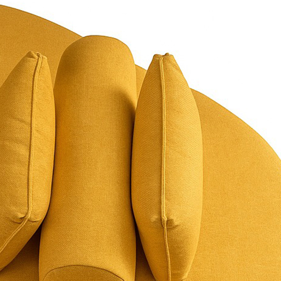 Chaise Longue 3 Lugares Stone Linho Amarelo