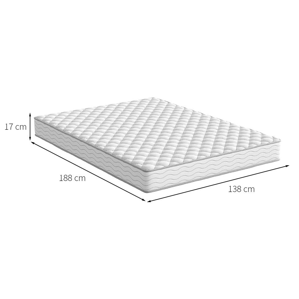 Colchão Casal Howie Espuma D28 (17x138x188) Branco