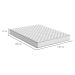 Colchão Casal Howie Espuma D33 (17x138x188) Branco