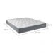 Colchão Casal Mola Ensacada Celine (22x138x188) Cinza