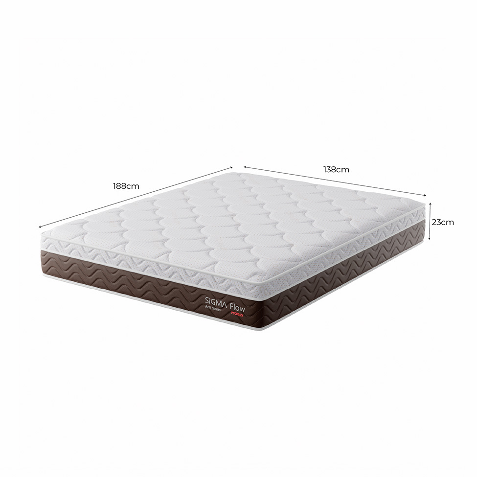 Colchão Casal Sigma Flow Misto Anti Stress (23x138x188)