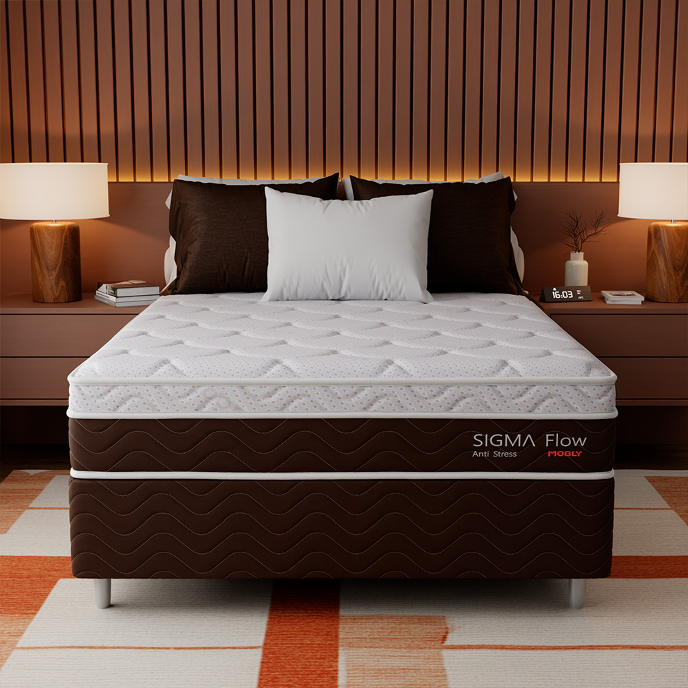 Colchão Casal Sigma Flow Misto Anti Stress (23x138x188)