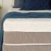 Colchão Casal Sublime Mola Ensacada e Espuma Viscoelástica (32x138x188) Cinza e Branco