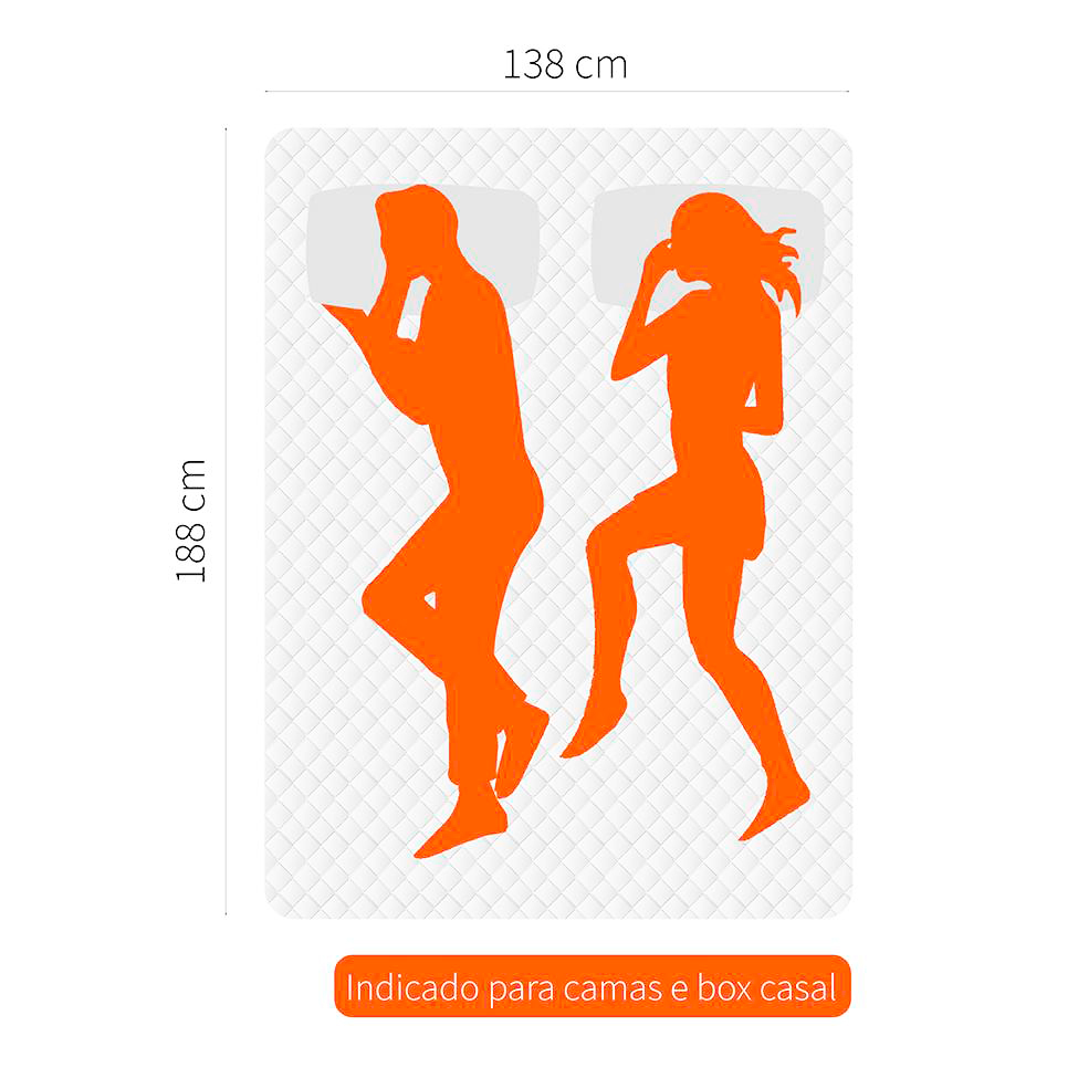 Colchão Casal Sublime Mola Ensacada e Espuma Viscoelástica (32x138x188) Cinza e Branco