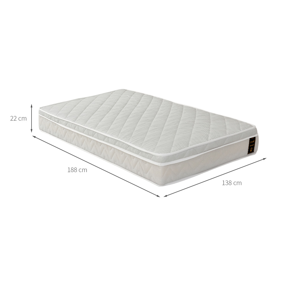 Colchão Casal Zenith Molas Ensacadas (22x138x188) Branco