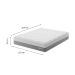 Colchão King Sublime Mola Ensacada e Espuma Viscoelástica (32x193x203) Cinza e Branco