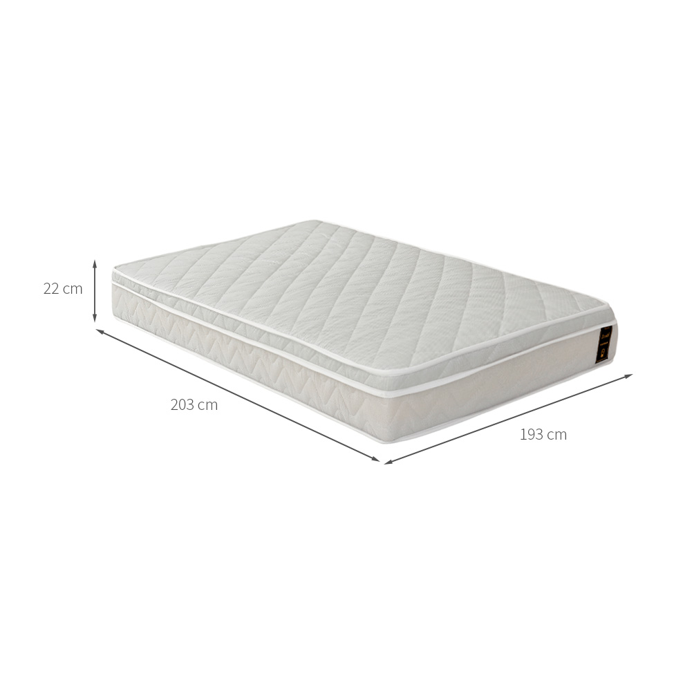 Colchão King Zenith Molas Ensacadas (22x193x203) Branco