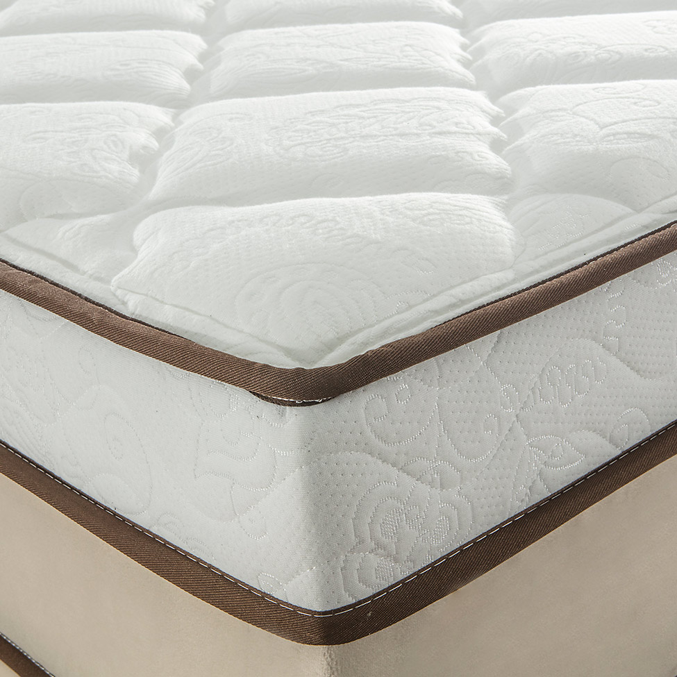 Colchão Queen Aquárius Molas Ensacadas (34x158x198) Branco e Bege