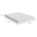 Colchão Queen Howie Espuma D33 (17x158x198) Branco