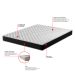 Colchão Queen Howie Espuma D45 (17x158x198) Preto e Branco