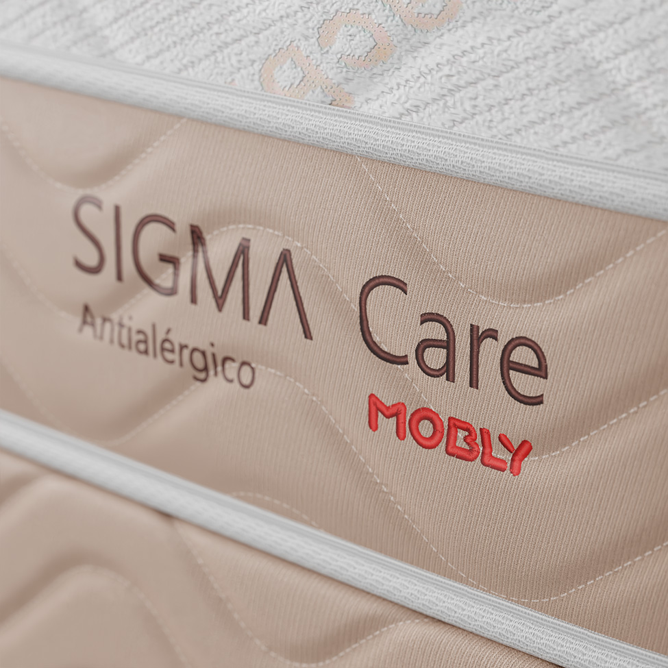 Colchão Queen Sigma Care Misto (23x158x198) Bege e Branco