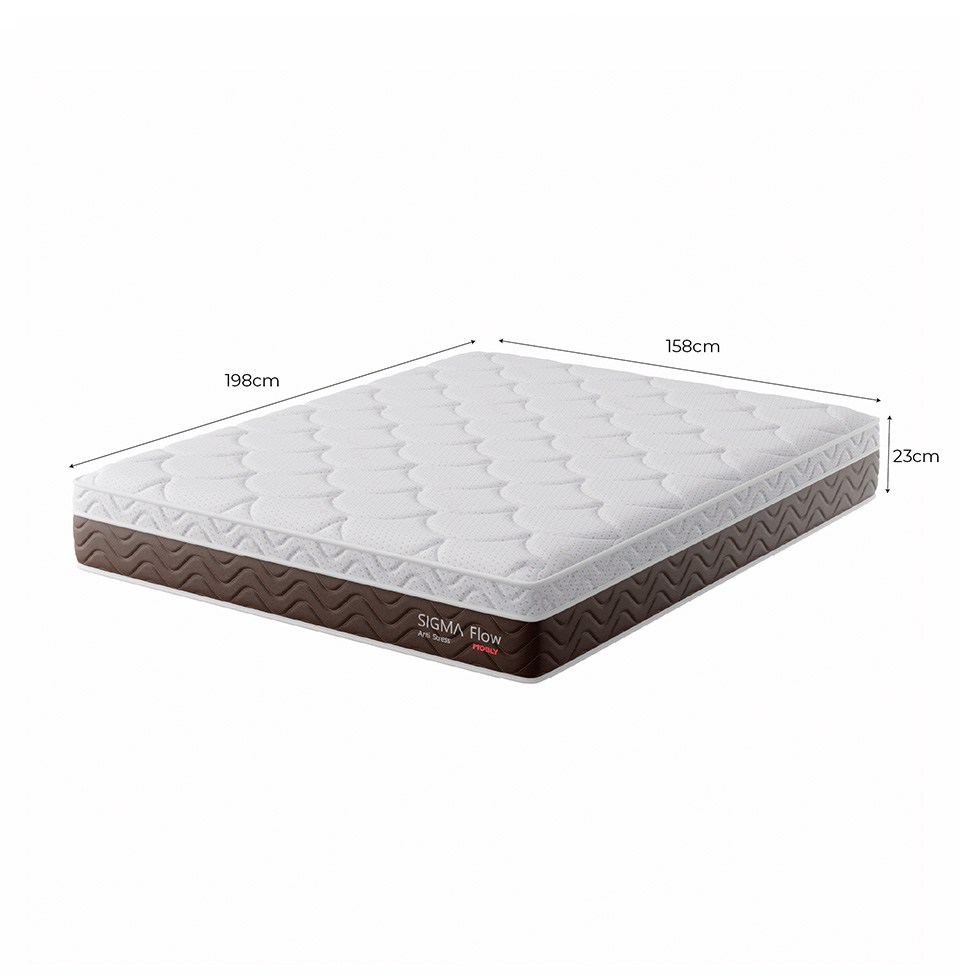 Colchão Queen Sigma Flow Misto Anti Stress (23x158x198)