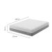 Colchão Queen Sublime Mola Ensacada e Espuma Viscoelástica (32x158x198) Cinza e Branco