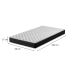 Colchão Solteirão Howie Espuma D28 (17x96x203) Preto e Branco