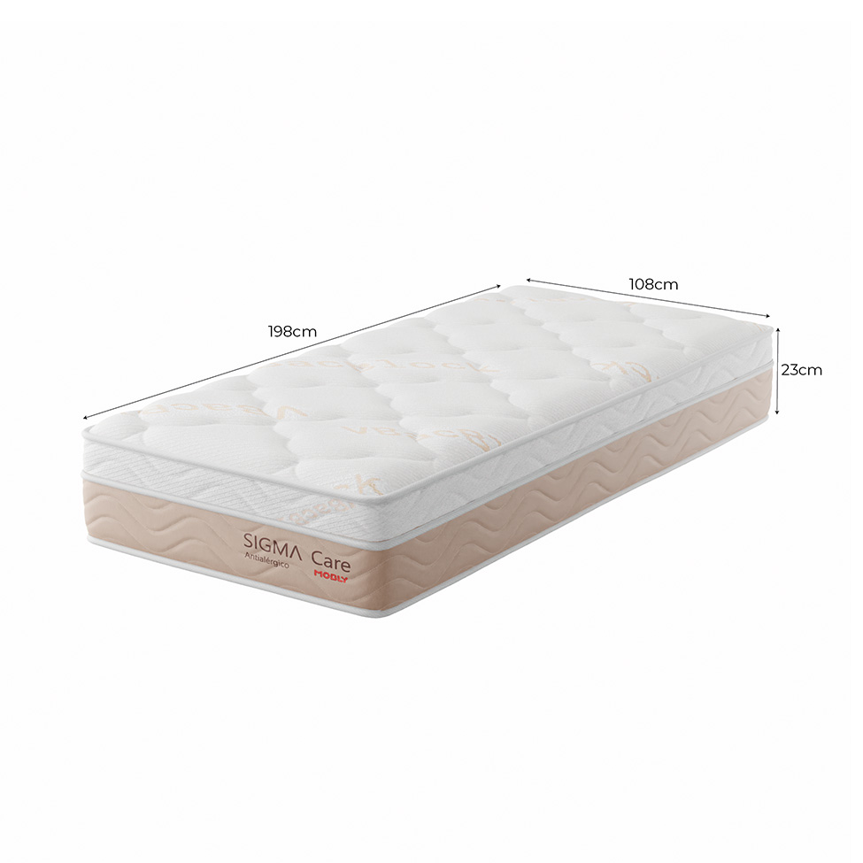 Colchão Solteirão Sigma Care Misto Antialérgico (23x108x198)