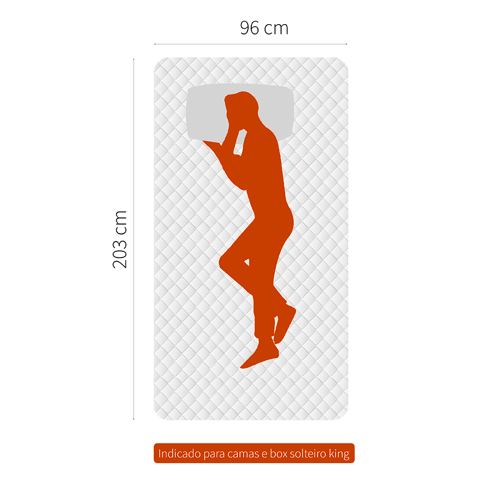 Colchão Solteirão Sigma Flow Misto Anti Stress (23x96x203)