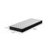 Colchão Solteiro Howie Espuma D33 (17x78x188) Preto e Branco