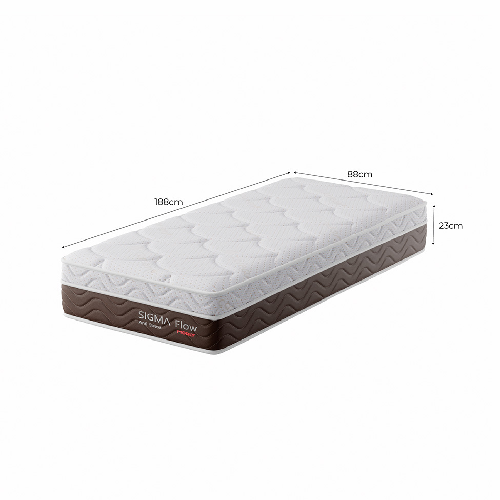 Colchão Solteiro Sigma Flow Misto Anti Stress (23x88x188)