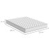 Colchão Viúva Howie Espuma D28 (17x128x188) Branco