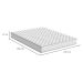 Colchão Viúva Howie Espuma D33 (17x128x188) Branco
