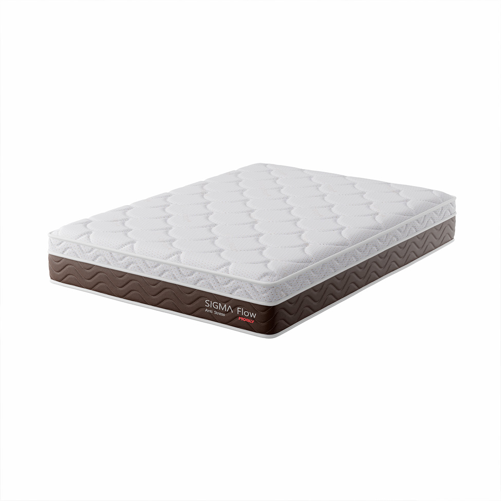 Colchão Viúva Sigma Flow Misto (23x128x188) Marrom e Branco