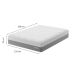 Colchão Viúva Sublime Mola Ensacada e Espuma Viscoelástica (32x128x188) Cinza e Branco