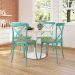 Conjunto 2 Cadeiras de Cozinha Katarina Azul e Bege New Green