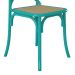 Conjunto 2 Cadeiras de Cozinha Katarina Azul e Bege New Green