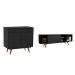 Conjunto Rack com Buffet Retrô Goslar Preto