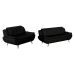 Conjunto Sofá 2 e 3 Lugares New Passion Preto