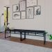 Conjunto com 2 Bancos de Jantar Wooden Ônix e Preto