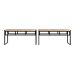Conjunto com 2 Bancos de Jantar Wooden Carvalho e Preto