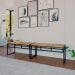 Conjunto com 2 Bancos de Jantar Wooden Mel e Preto