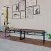 Conjunto com 2 Bancos de Jantar Wooden Nogal e Preto