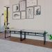 Conjunto com 2 Bancos de Jantar Wooden Snow e Preto