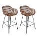 Conjunto com 2 Banquetas Amalfi Natural