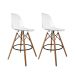 Conjunto com 2 Banquetas Charles Eames Cristal